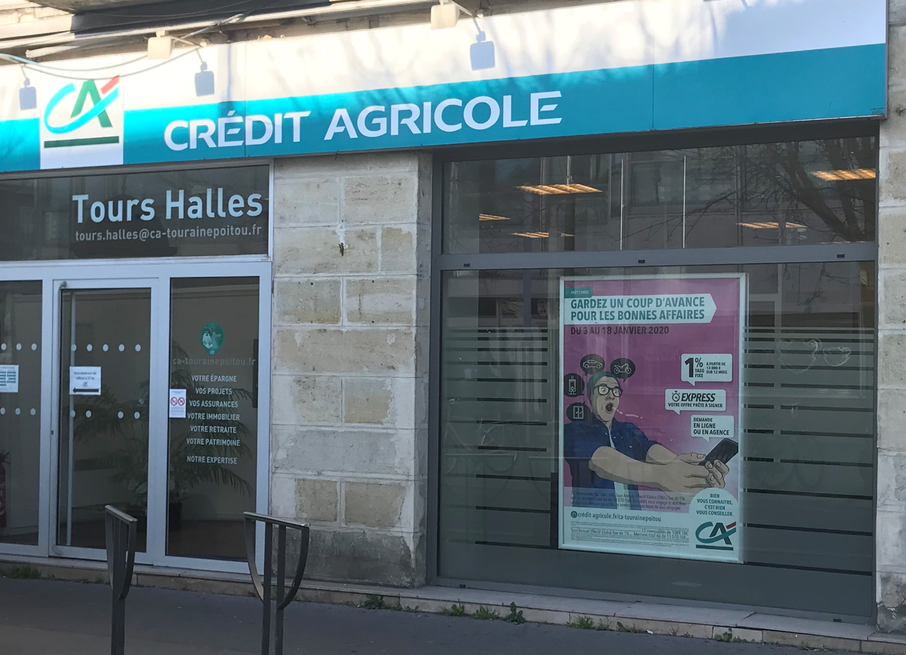 credit agricole tours fontaine